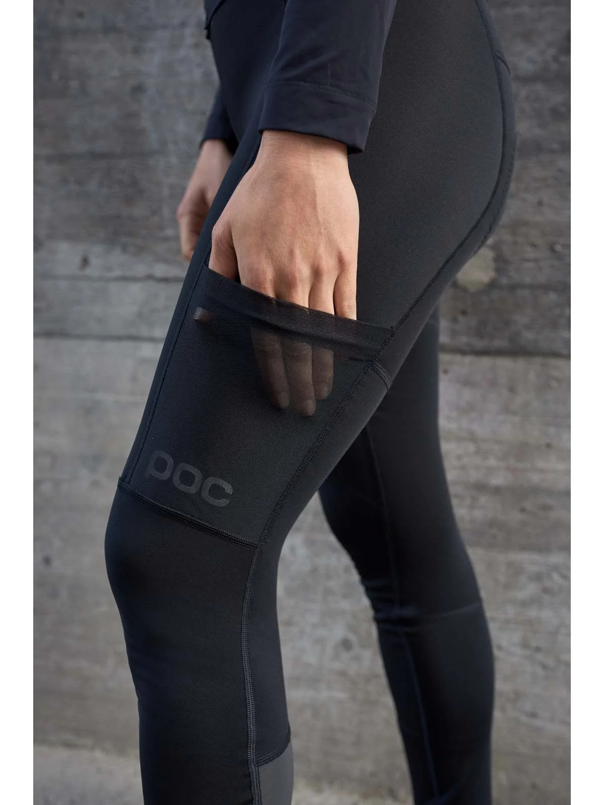 Spodnie rowerowe POC W's Thermal Cargo Tights - Ur. Black - Image 6