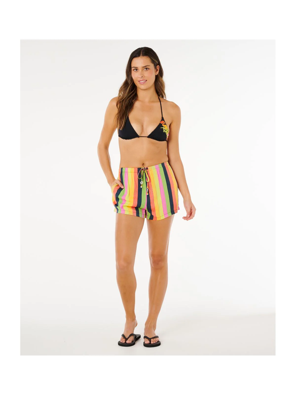 Szorty damskie RIP CURL Neon Stripe Beach Short multikolor - Image 3