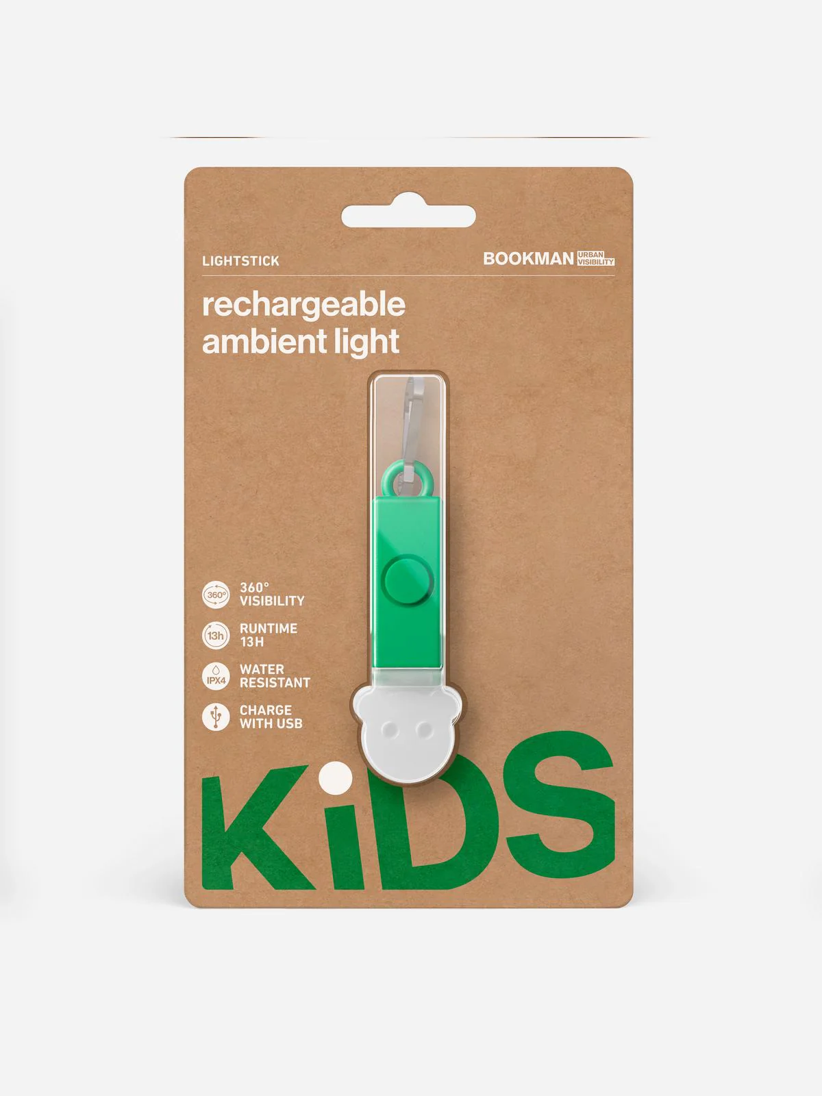Zawieszka BOOKMAN Lightstick Bear zielony - Image 3