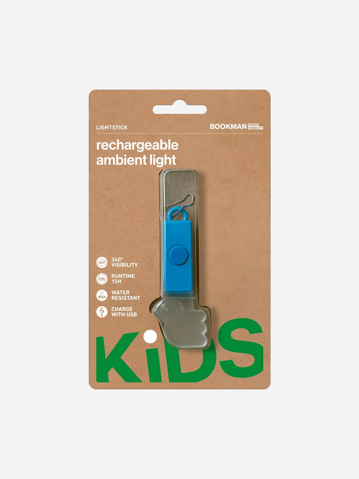 Zawieszka świecąca dla dzieci BOOKMAN Lightstick Bird niebieski - Image 2